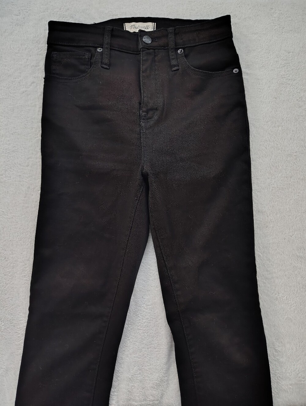 Madewell women’s Black Slim Straight Jeans - Classic Five-Pocket